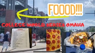 Food at College World Series Omaha and Concession Prices [upl. by Ierna]