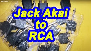 Jack akai to rca  rca to akai  konverter rca ke akai  konverter akai ke rca  jack mic ke rca [upl. by Odirfliw]