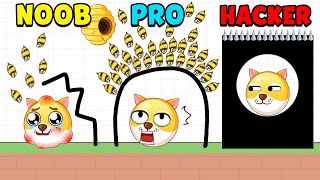 NOOB vs PRO vs HACKER  Save the Doge [upl. by Akcirehs]