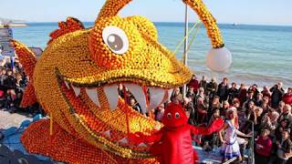 Amazing Lemon Festival in Menton France [upl. by Sonja641]