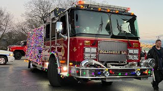 Holtsville FD Santa Run 2022 [upl. by Aneelehs]