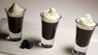 Molecular Gastronomy  Blueberry Verrines Recipe [upl. by Yrbua830]