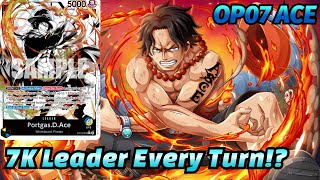 OP07 BY ACE Deck Profile and Gameplay [upl. by Hsirrap]