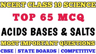 Best MCQ Class 10 Acids Bases and Salts  Class 10 NCERT Chapter 2  Cbse Board mcqncert cbse [upl. by Raveaux]