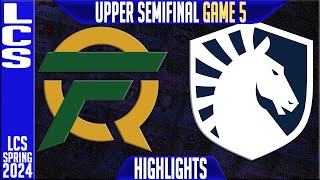 FLY vs TL Highlights Game 5  LCS Spring 2024 Playoffs Semifinal  FlyQuest vs Team Liquid G5 [upl. by Haridan104]