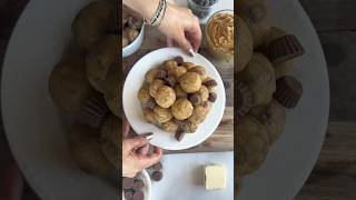 Reese’s cookie dough because peanut butter and chocolate make the best combo Recipe in description [upl. by Nebra357]