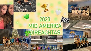 irish dancers take on indianapolis mid america oireachtas 2023 [upl. by Eizzo]