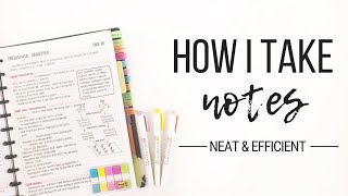 How I take notes  Tips for neat and efficient note taking  Studytee [upl. by Auohc]