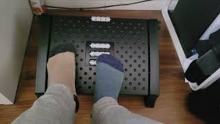 Foot Rest for Under Desk at Work6 Height Adjustable Footrest Review No regrets [upl. by Salb]