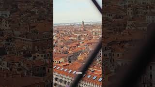 View from Campanile Piazza Di San Marco Bell Tower shorts [upl. by Einoj]