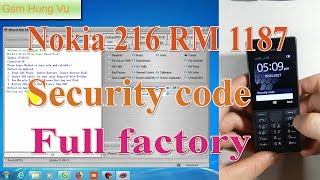 Nokia 216 Security Code Format Factory Unlock done by Miracle 258 [upl. by Nnaitsirhc]