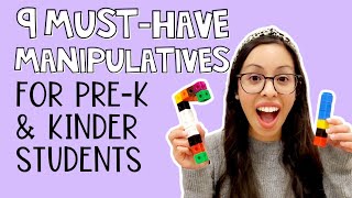 9 musthave manipulatives for prek and kinder teachers  9 musthave classroom supplies [upl. by Ahsrop]