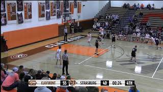 2024 Boys Varsity Basketball Claymont vs Strasburg [upl. by Liagiba]