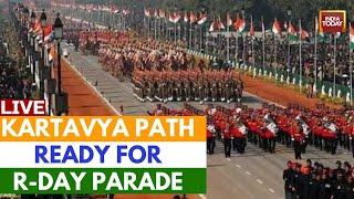 Republic Day 2024 LIVE Rehearsals Underway At Kartavya Path  Republic Day Parade  India Today [upl. by Ann]