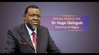 Remembrance Ceremony of Dr Hage G Geingob the 3rd President of Namibia [upl. by Elvin]