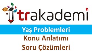 TR Akademi Yaş Problemleri Konu Anlatımı Eğitim Seti Ders 13 [upl. by Barrus567]