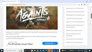 How to download and install Againts Font Free Download trending viral [upl. by Lehcnom]