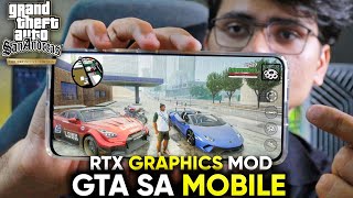 GTA San Andreas Mobile New Graphics Mod Review  Must Try All Gamers [upl. by Lessirg993]