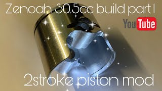 Zenoah 305cc engine build part 1 Piston Modlighten using a cnc 6040 router [upl. by Norval]