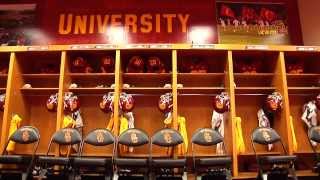 USC Football  Behind The Uniform  Locker Room SetUp [upl. by Isac]