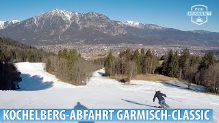 Sonnenskilauf KochelbergAbfahrt im Skigebiet GarmischClassic [upl. by Tolliver]