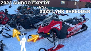 2023 Lynx Shredder VS 2023 Summit Expert  How do they compare [upl. by Yessej321]