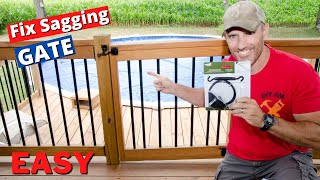 How to fix a sagging wood gate with tips [upl. by Hammel]