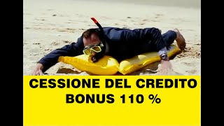 CESSIONE CREDITO  BONUS 110   IN 3 MINUTI  SPIEGATO FACILE [upl. by Rexfourd]