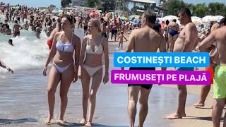 4KIULIE 2024 PLAJA COSTINEȘTI BEACHROMANIA♦️FRUMUSEȚI PE PLAJĂ  NOI❤️ COSTINEȘTI [upl. by Bussey]