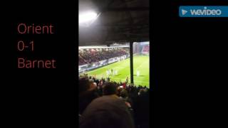 Leyton Orient vs Barnet FC  Away fans [upl. by Irrem]