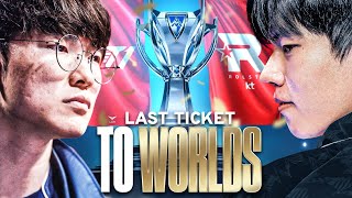 THE LAST WORLDS SPOT ON THE LINE  T1 VS KT  LCK SUMMER REGIONAL QUALIFIER 2024  CAEDREL [upl. by Flosser653]