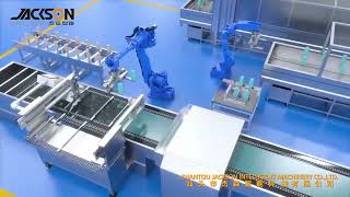 Jackson Auto Water Transfer Printing Line For SS Bottle Making Surface Treatment [upl. by Procto222]