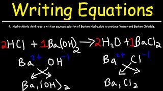 How To Write Chemical Equations From Word Descriptions [upl. by Gail]