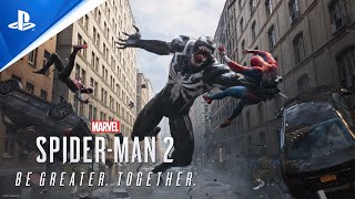 Marvels SpiderMan 2  Be Greater Together Trailer I PS5 Games [upl. by Skyla]