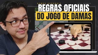 📑 Regras Oficiais do Jogo de Damas ⚪⚫  Damas Brasileiras [upl. by Dutch652]