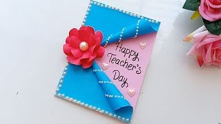 DIY Teachers Day card Handmade Teachers day card making idea [upl. by Namaan13]