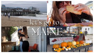 MAINE VLOG  traveling from nyc best lobster roll in Portland exploring Old Orchard Beach amp more [upl. by Wanyen124]