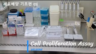 WELGENE웰진세포배양 기초편5 세포증식분석Cell Proliferation Assay [upl. by Ocirderf]