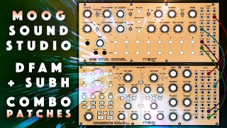 Moog Sound Studio DFAM  Subharmonicon 50 Combo Patches  Samples Demo [upl. by Gnuhc]