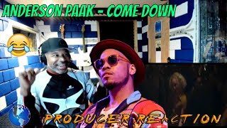 Anderson Paak Come Down Official Video  Producer Reaction [upl. by Jump]