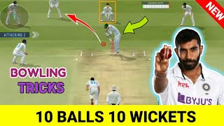 Real Cricket 24 bowling tips Test Match🥵🔥Get all 10 wickets  Real Cricket 24 🏏 [upl. by Adian326]