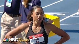 Allyson Felix qualifies for ninthstraight world championships  NBC Sports [upl. by Elana]