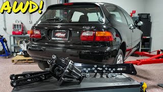 Building 1000hp K20 AWD Civic Si hatchback [upl. by Sidon]