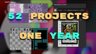 I coded one project EVERY WEEK for a YEAR [upl. by Nyhagen424]