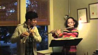 Flute duet 1 Allegretto  Bousquet [upl. by Erasmus322]