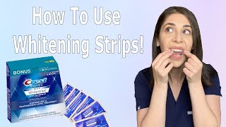 How To Use Whitening Strips [upl. by Andrey]