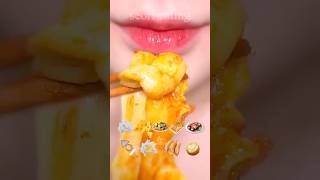 asmr 신전 떡볶이 SPICY TTEOKBOKKI EMOJI FOOD eating sounds shorts [upl. by Conners]