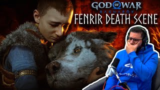 Fenrir Death Scene Emotional Reaction God of War Ragnarok Gameplay 4k 60FPS [upl. by Harned767]