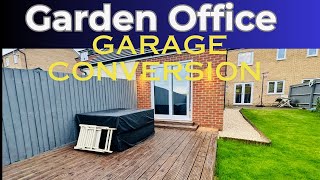 Garden Office  Garage Office Conversion  Home Office Space [upl. by Shayla]