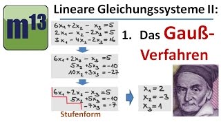 Lineare Gleichungssysteme mit GaußVerfahren lösen [upl. by Tiga]